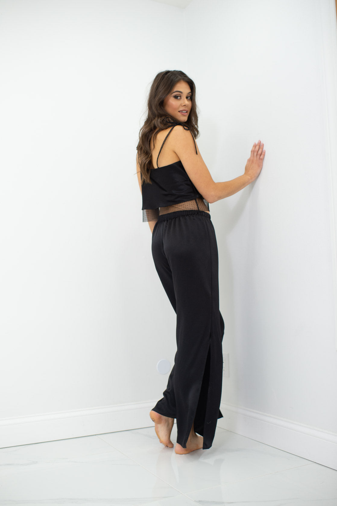 Summer 2023 Womens Thin Ice Silk Pajama Set With Sexy Suspender Satin  Trousers Womens Casual Loungewear From Official_888_store, $9.18 |  DHgate.Com